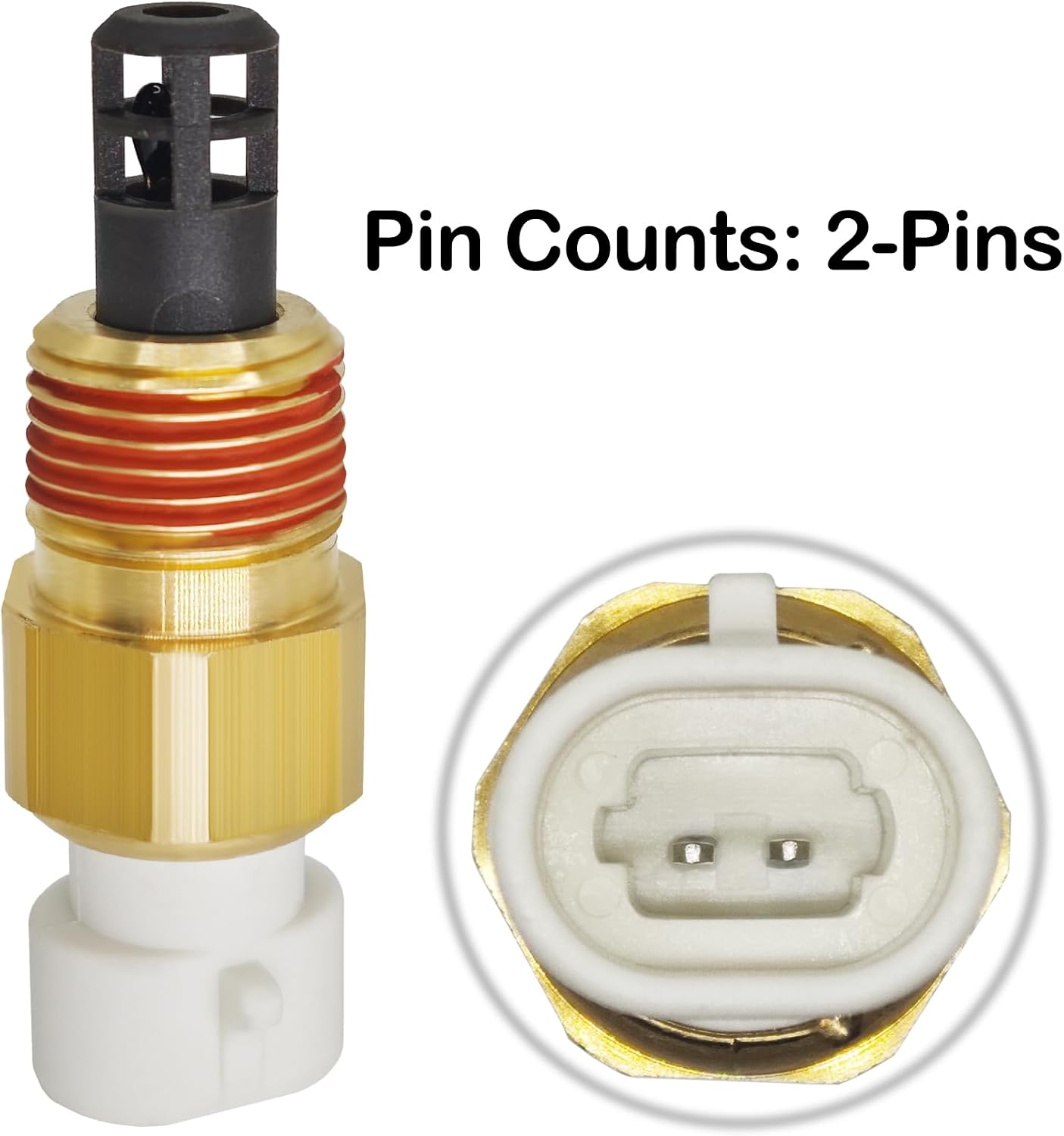 25036751 Intake Air Temperature Sensor Kit w/Pigtail Harness - Fits for GM, Buick, Cadillac, Chevrolet, GMC, Oldsmobile, Pontiac (1985-2009 Models) - Replaces 25036751, 25037225, 25037334