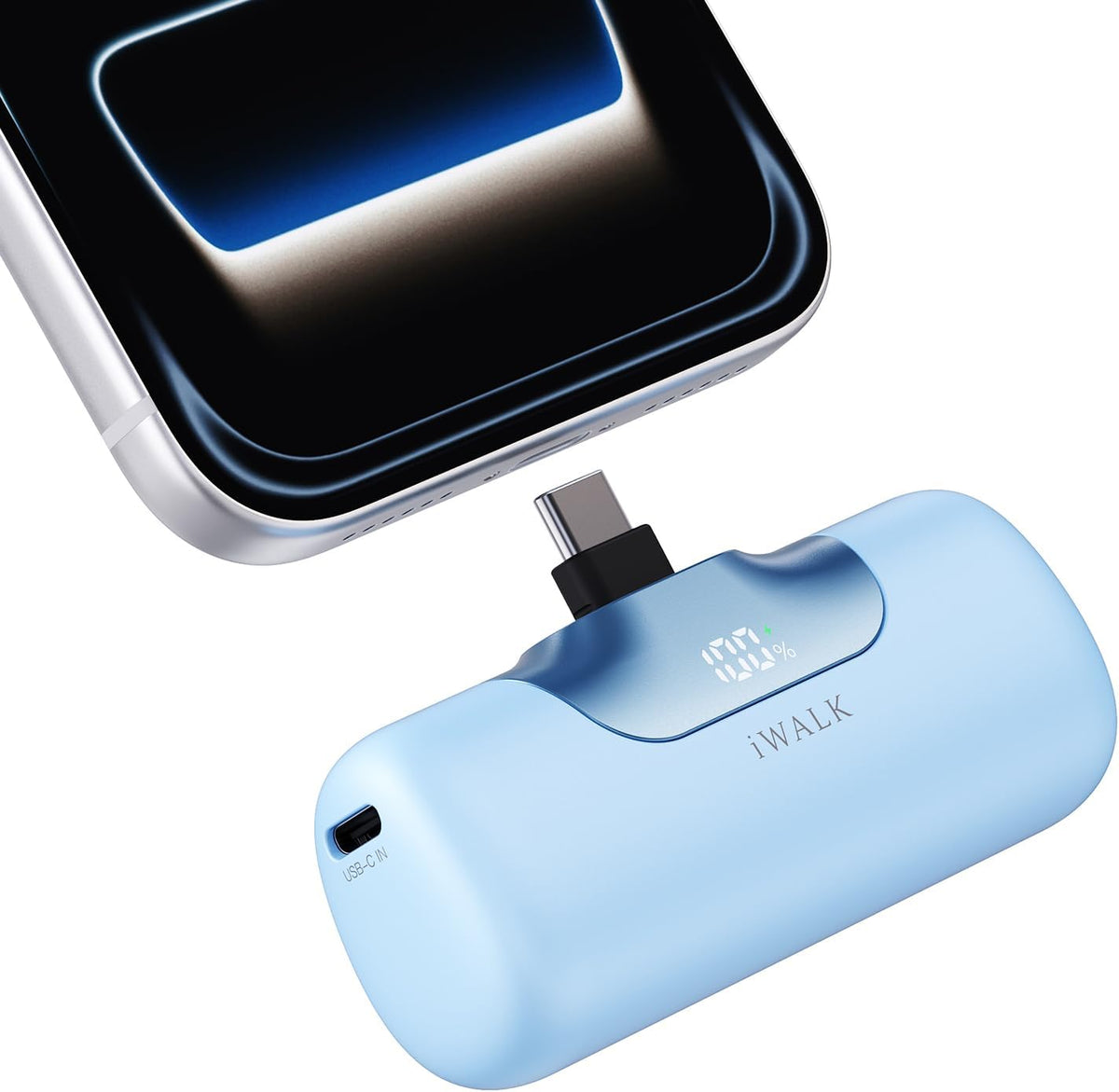 iWALK Portable Charger 5500mAh Next-Gen Small Power Bank 22.5W Fast Charging Battery USB-C Portable Phone Charger for iPhone 17/16/15 17 Plus 17 Pro Max iPad, Samsung Galaxy S25 S24 S23 Android, Pink