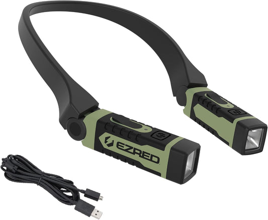 EZRED ANYWEAR Rechargeable Neck Light for Hands-Free Lighting, soft green