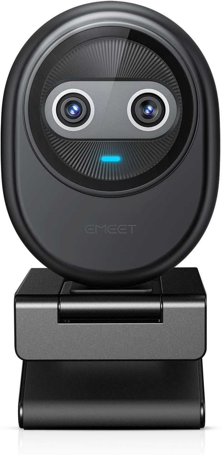 EMEET Piko 4K Webcam for Streaming, World’s 1st Dual-Camera AI-Powered 4K Camera w/AI Autofocus