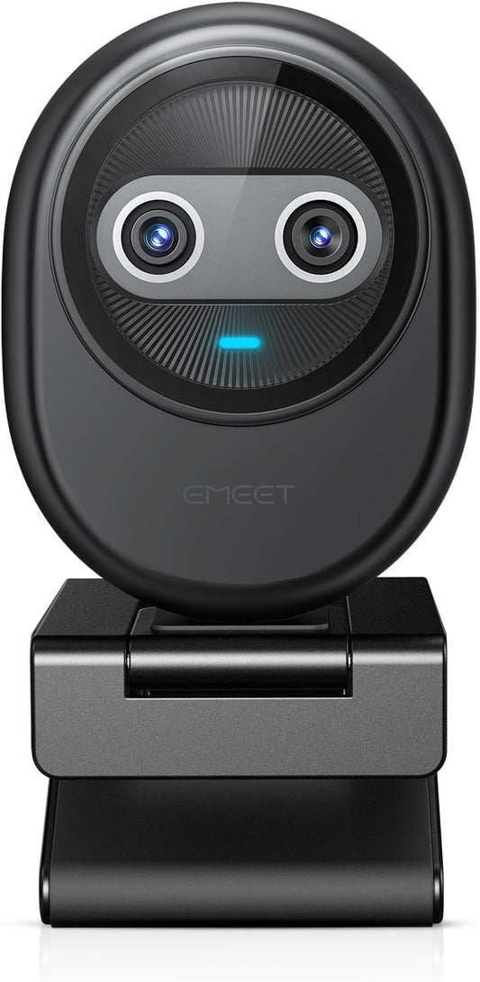 EMEET Piko 4K Webcam for Streaming, World’s 1st Dual-Camera AI-Powered 4K Camera w/AI Autofocus