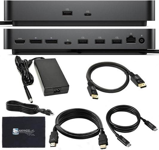 Dell Pro Dock WD25 USB-C Docking Station – 100W Power, Dual 4K Display Support, Includes Anyhdd HDMI, DisplayPort and C to C Cable, 3 Year Warranty