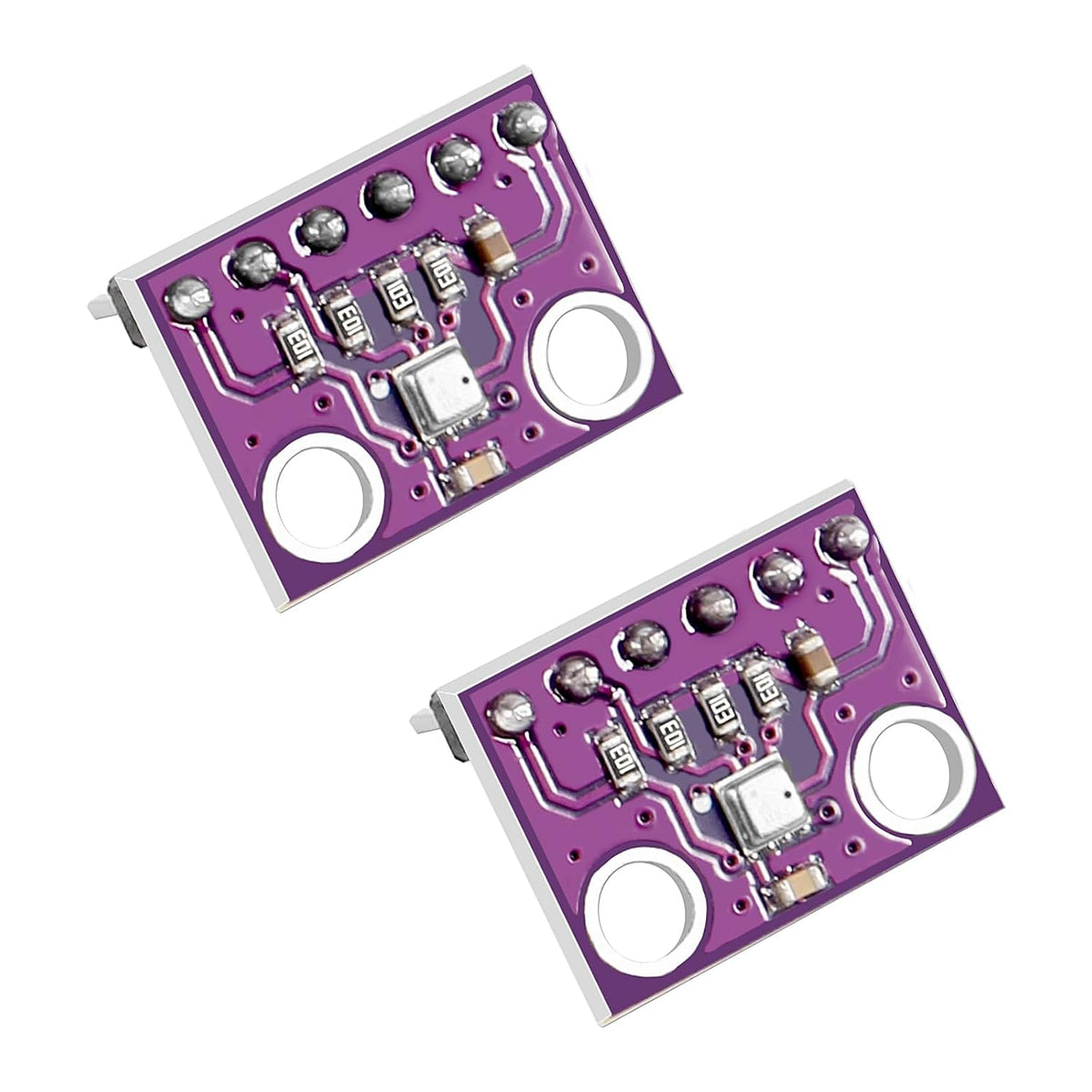 2PCS BME280 3.3V Sensor Module Pre-Soldered High Precision Atmospheric Pressure Sensor GY-BME280-3.3 Temperature Humidity Sensor Module for Raspberry Pi and Other MicroControllers