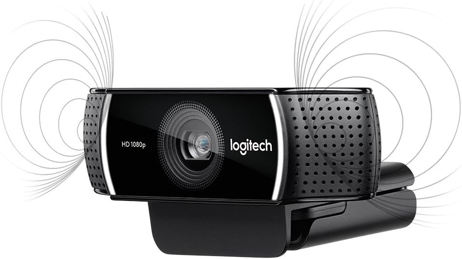 Logitech 1080p Pro Stream Webcam for HD Video Streaming and Recording at 1080p 30FPS (Renewed)