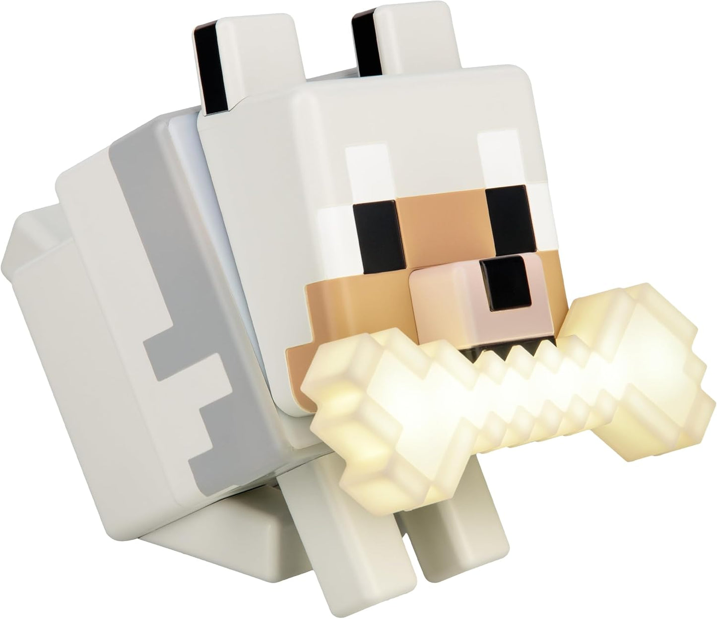 Paladone Minecraft Wolf GloBuddies 3D Color Changing Light – Officially Licensed LED Night Lamp, Tap to Change Color, Battery Powered Gaming Decor | Tap To Change Colours • Soft Ambient Night Glow • Battery Powered Light • Ideal Gaming Room Decor