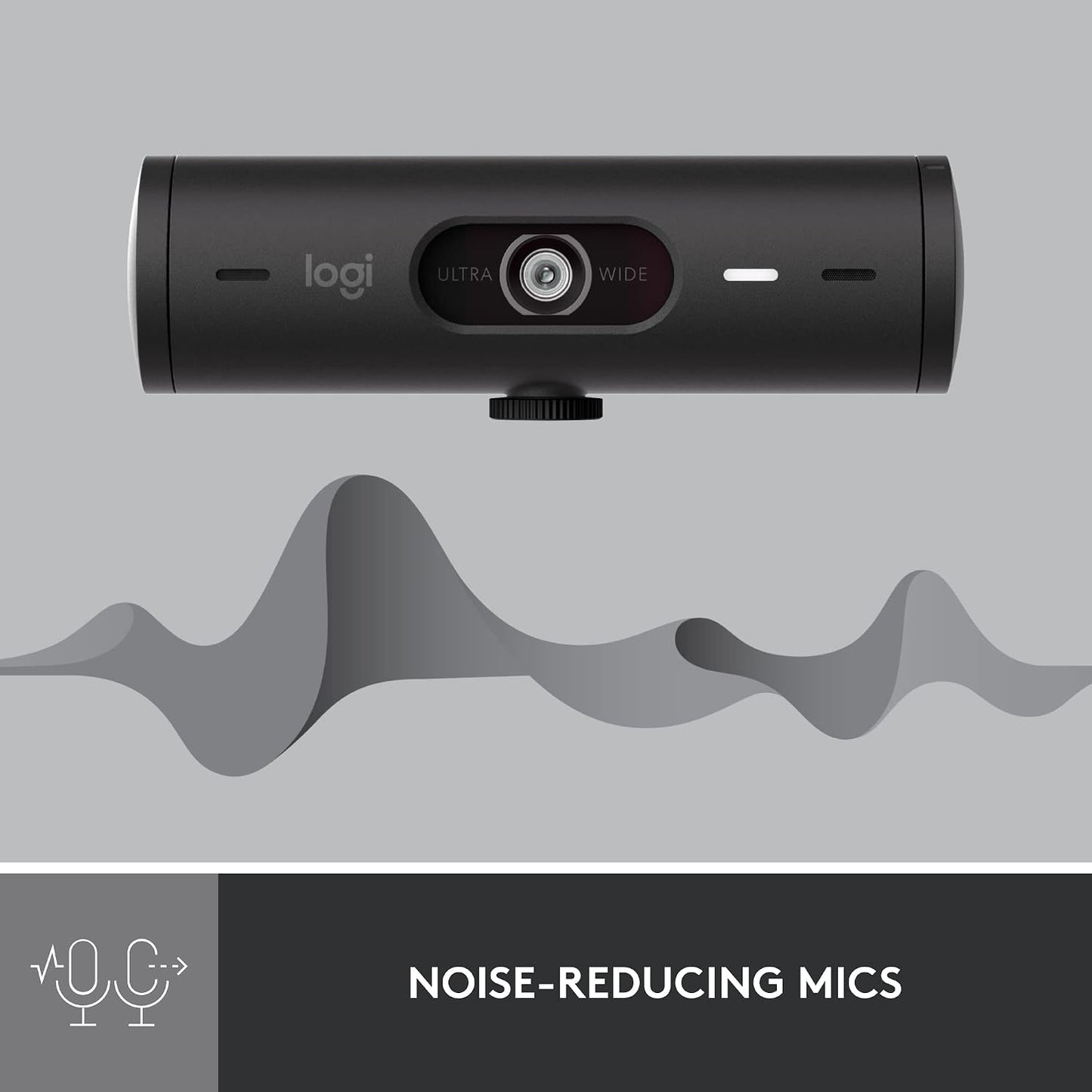 Logitech Brio 501 Full HD Webcam Auto Light Correction Show Mode - Black | Show Mode, Noise Reduction Mics, Privacy Cover, works with Teams, Meet, Zoom, Nintendo Switch 2 GameChat