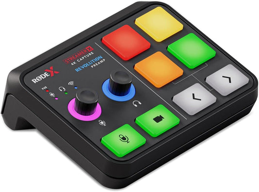 RØDE X Streamer X Professional Integrated Audio Interface and 4K Video Capture Card with XLR, HDMI and TRRS Connectivity for Streaming, Gaming and Content Creation