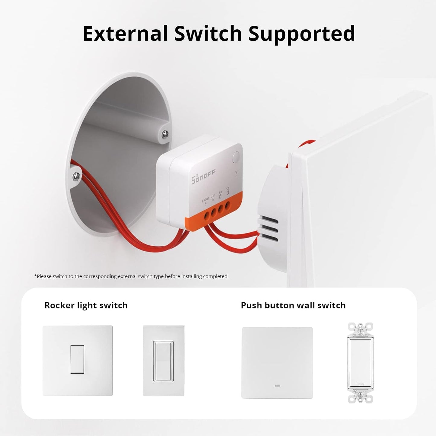SONOFF Zigbee Smart Light Switch, No Neutral, Hub Required, 2-Way Interruptor Inteligente, Voice Control with Alexa, Google Home and SmartThings, ZBMINIL2 2 Pack