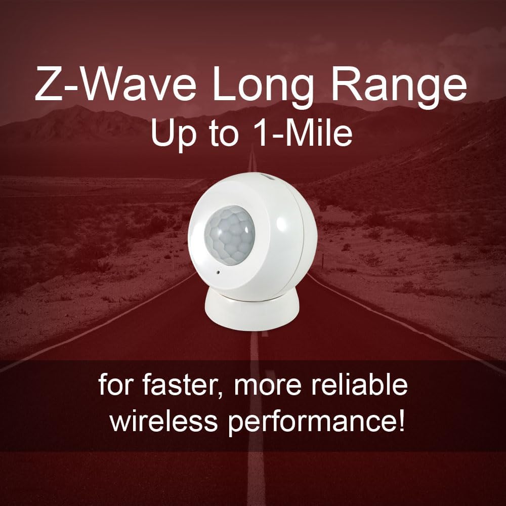 HomeSeer Smart Motion Sensor (MS100 G8), 800 Series Mesh & Long Range Z-Wave Technology, Compatible with HomeSeer, Home Assistant, Hubitat (1-Pack)