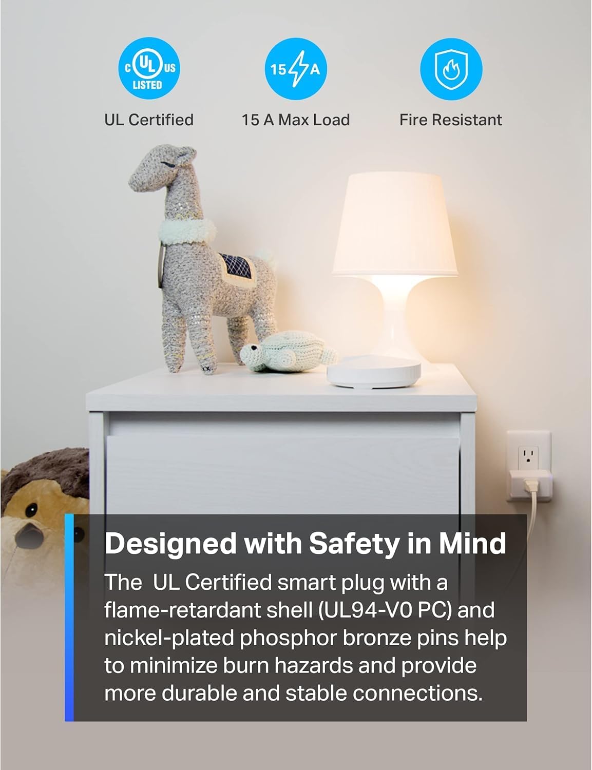 Tapo Smart Plug Mini 15A, Smart Wi-Fi Plug, P105(4-Pack)