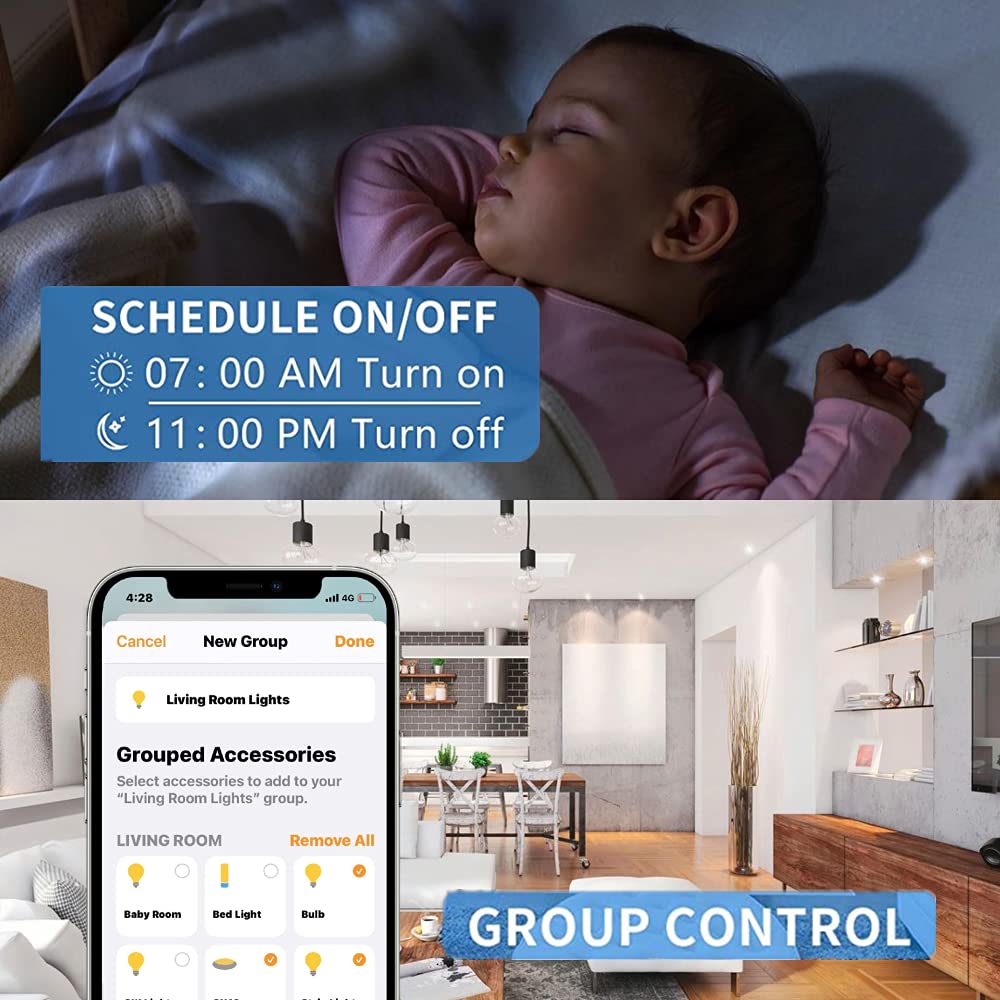 WiFi Smart Plug Outlet Compatible with Alexa,App and Voice Control,No Required Hub,UK Standard,16A,White