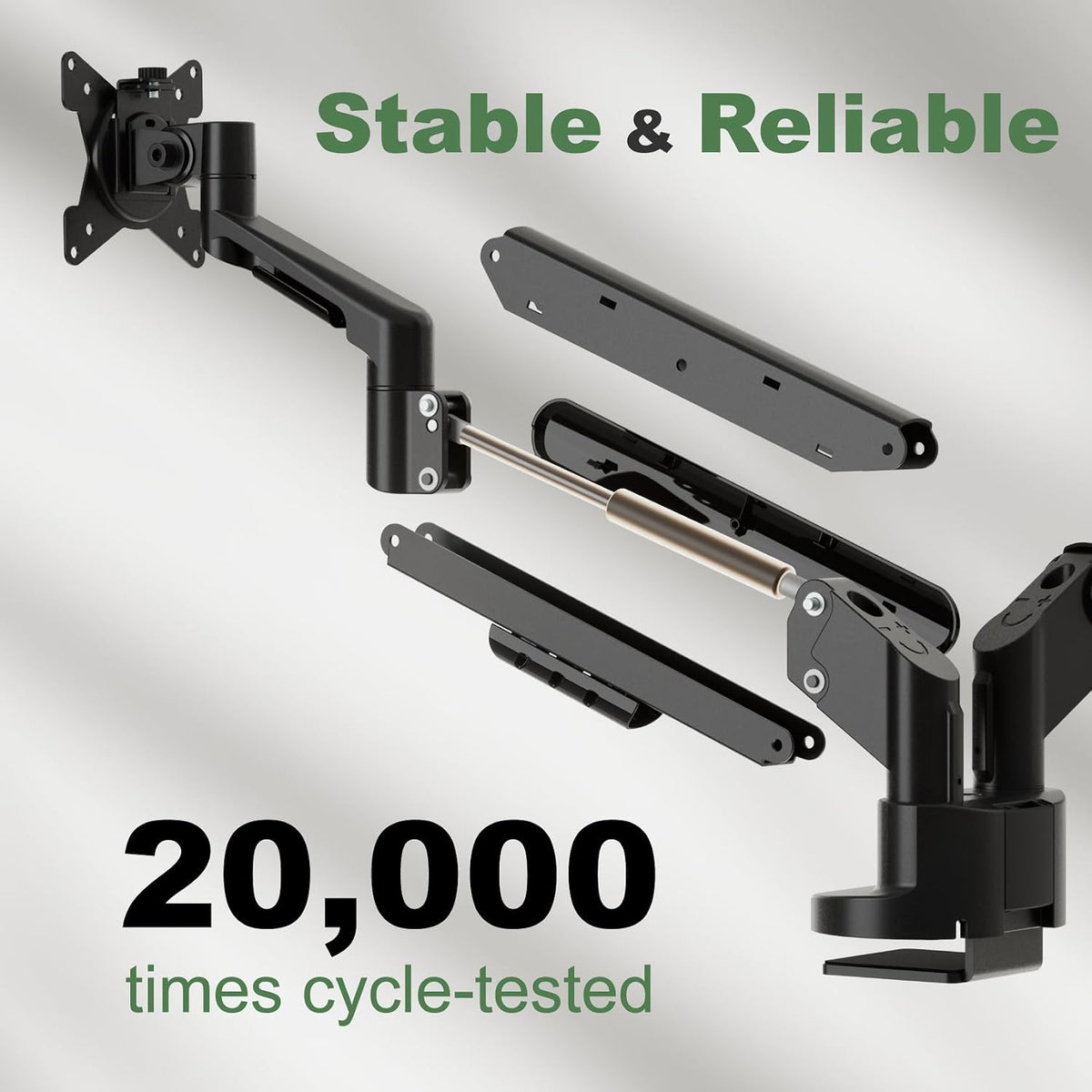 Dual Monitor Stand for Two Ultrawide 13"-34" Flat/Curved Computer Screens
