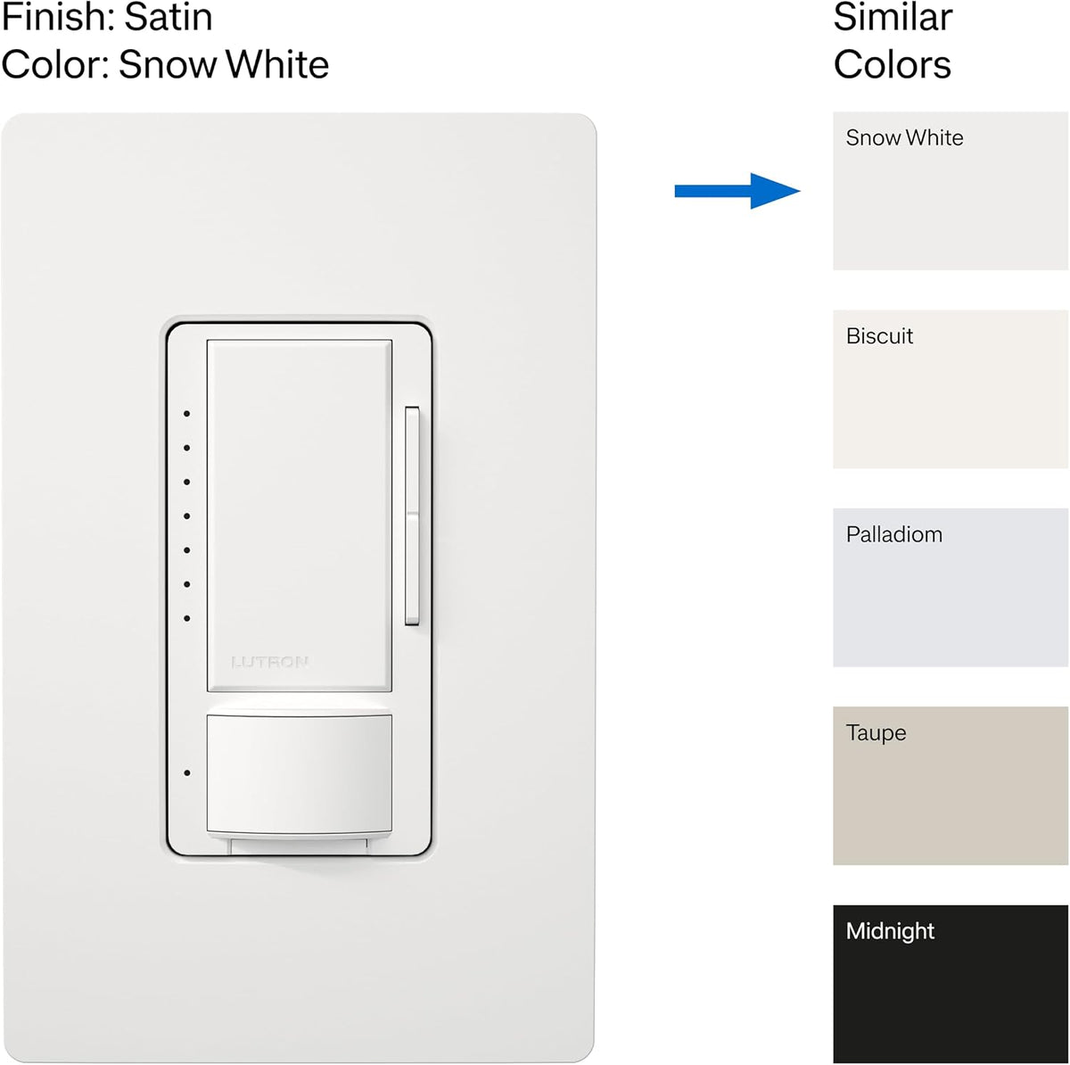 Lutron Motion Sensor and LED Dimmer Switch, Single Pole/3-Way