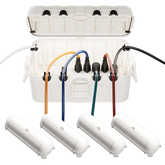 [5 Piece] RESTMO Outdoor Electrical Box Set（1 x Extra Large + 4 x Small）