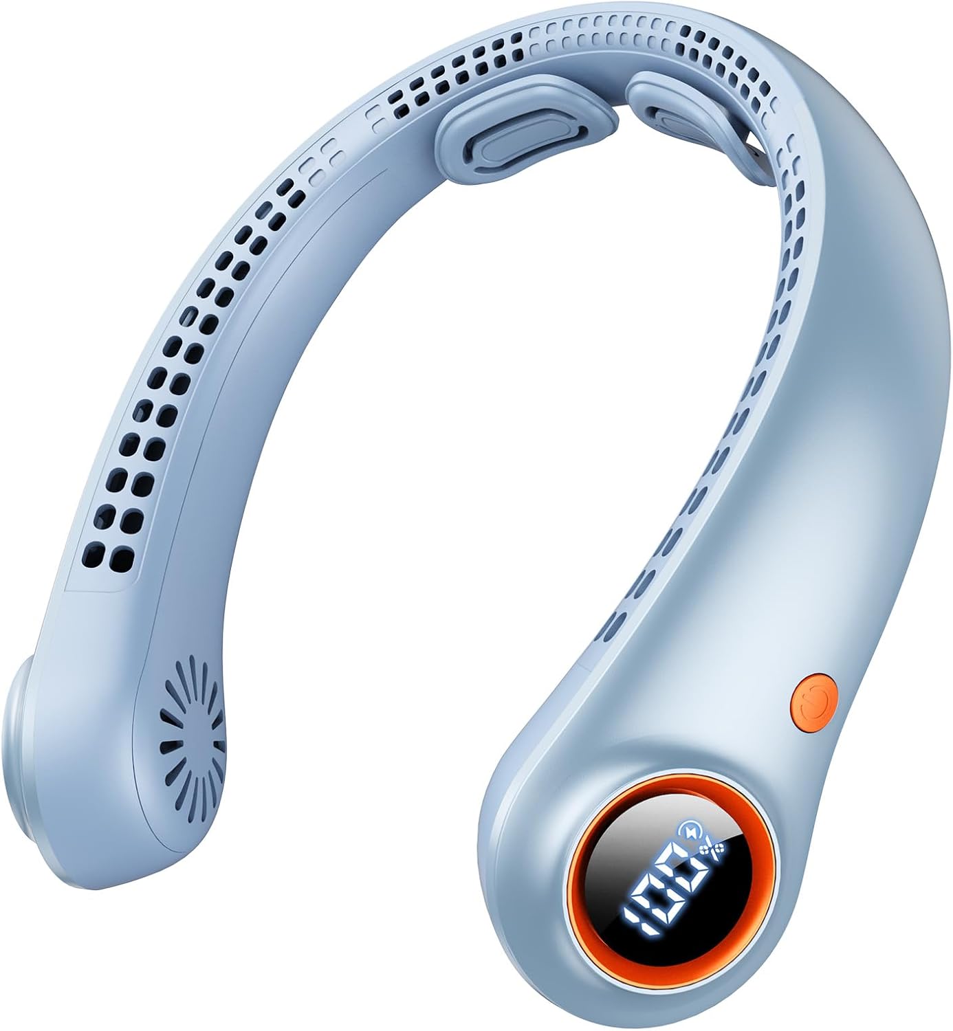 Portable Neck Fan, Quiet Cooling Neck Fan for Travel | 5000mAh, 5-Speed, Bladeless, Personal Fan