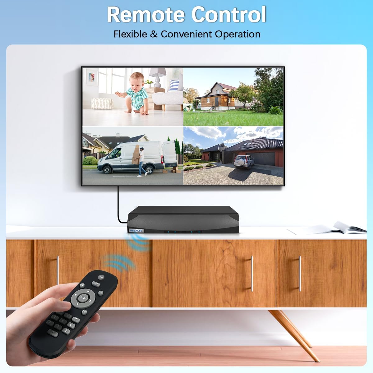 5MP Outdoor Wired Security Camera System, POE Video Surveillance Systems