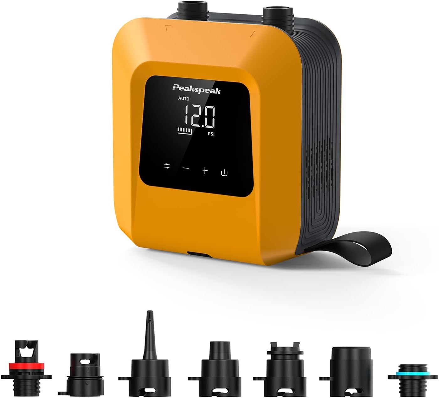 Peakspeak Electric Paddle Board Pump, 20PSI Rechargeable SUP Pump | Cordless, Battery Operated, Portable, Dual Stage Inflation & Deflation, for SUP, Kayaks, Boats, Tents