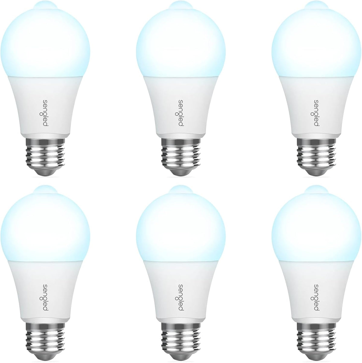 Sengled Dusk to Dawn Light Bulbs Outdoor, 5000K Daylight A19 LED Bulb 75W Watt Equivalent(10.5W), Automatic LED Dusk to Dawn Light Bulbs for Front Porch 6 Pack, Outdoor Indoor, UL Listed,