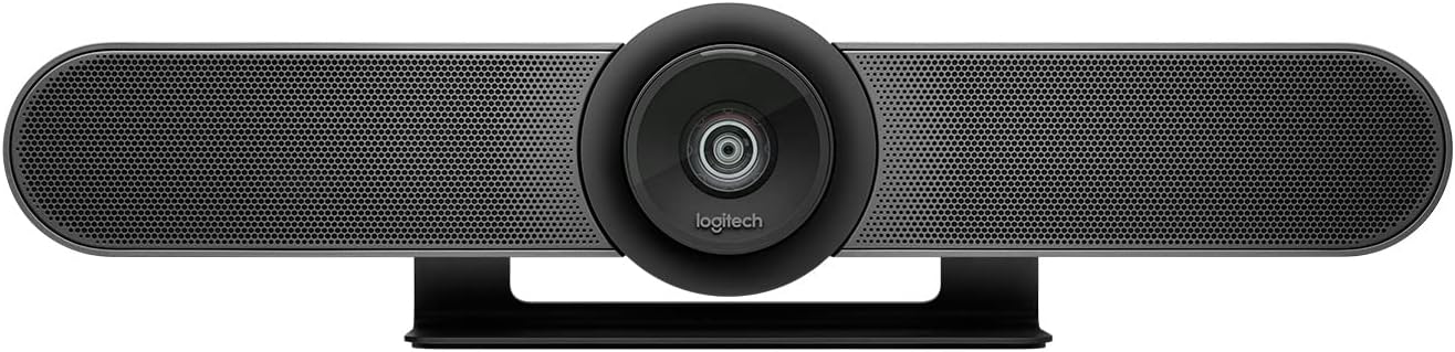 Logitech MeetUp Video Conferencing System 4K 3 Microphones - Black | 1080p/720p, 3 microphones, adjustable speakers, wide field of view 120°, PC/Mac/laptop/MacBook/tablet compatible