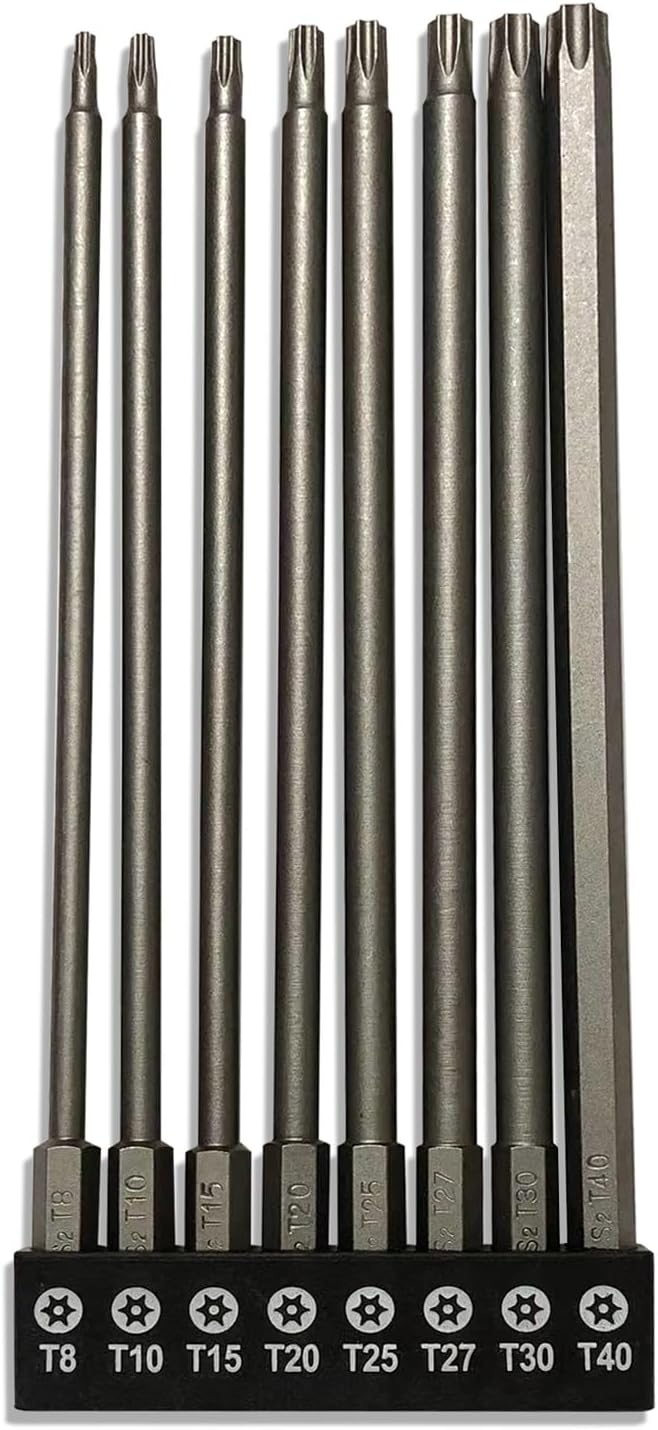 aiyun 8-Piece Security Bit Set Shark Vacuum Screwdriver Bits (150mm Length)