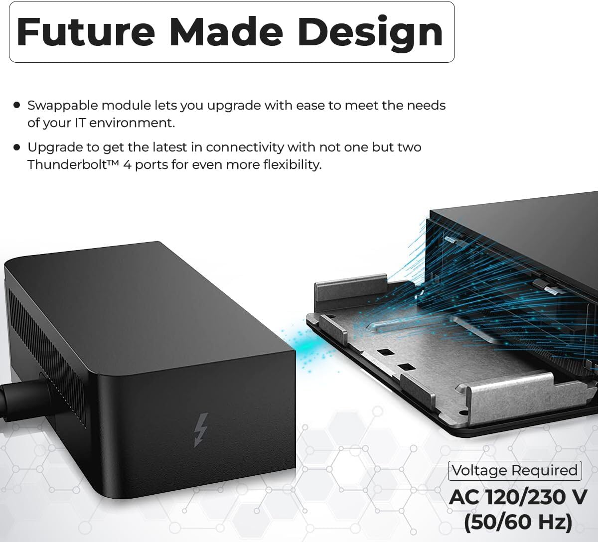 Dell WD22TB4 Thunderbolt 4 Dock Bundle - 40Gbps USB-C/USB-A, 3 Year Warranty with 180W Adapter, Anyhdd HDMI, DP, USB-C Cable & Cloth - Docking Station, Supports Dual/Triple Monitors & 4k Display