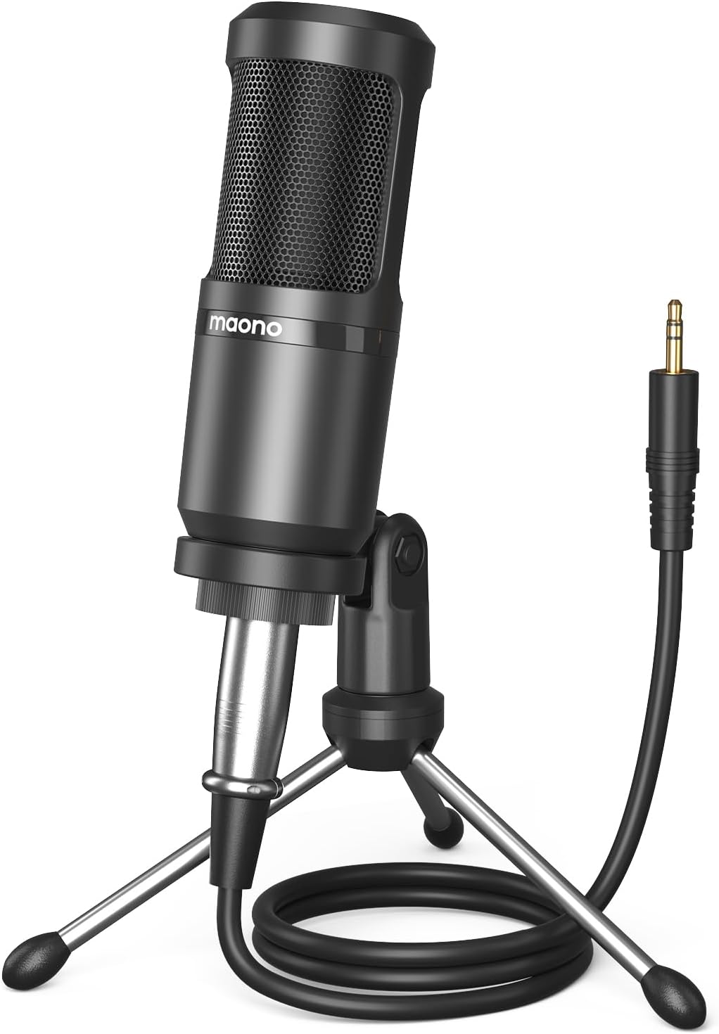 MAONO PM360TR Condenser Microphone, Cardioid 3.5mm XLR Recording Mic | podcasting, streaming, singing, vocal tracks, home studio sessions, cardioid pickup