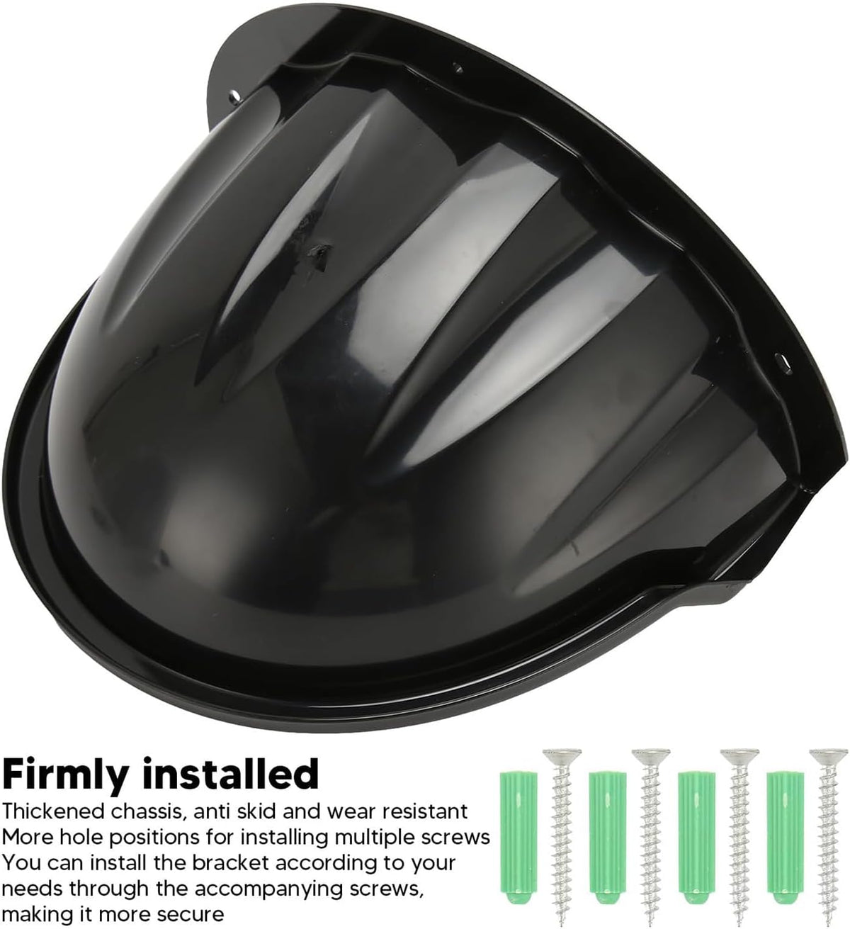 Universal Security Camera Sun Rain Cover Shield - Length 11.4", Width 8.0", Height 6.2" - Weatherproof Protective Roof for Dome/Bullet Outdoor Cameras (Black, 1Pack)