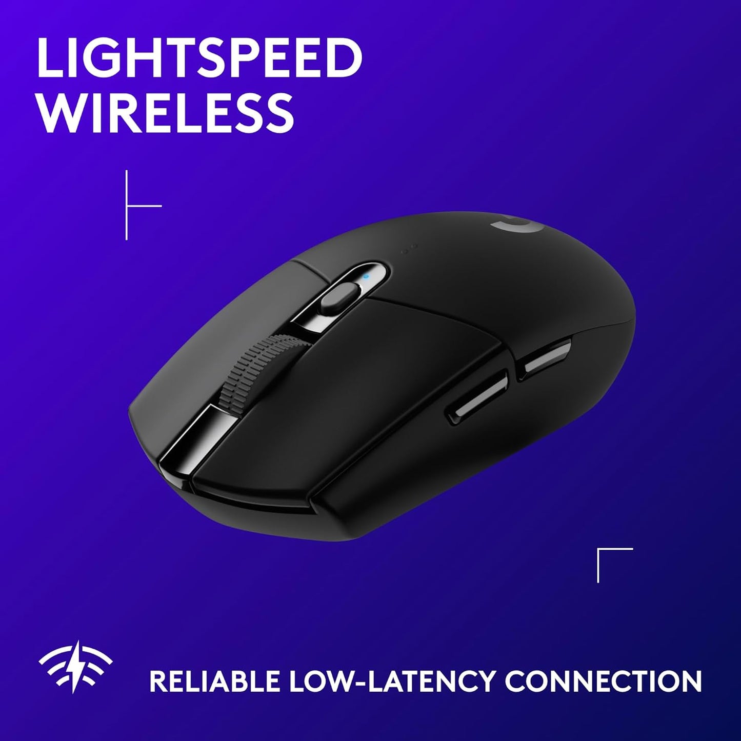 Logitech G305 Lightspeed Wireless Gaming Mouse - Black | Hero Sensor 12, Lightspeed 1ms Wireless, Up to 250h on 1xaa, 6 Programmable Buttons, 99g with Battery