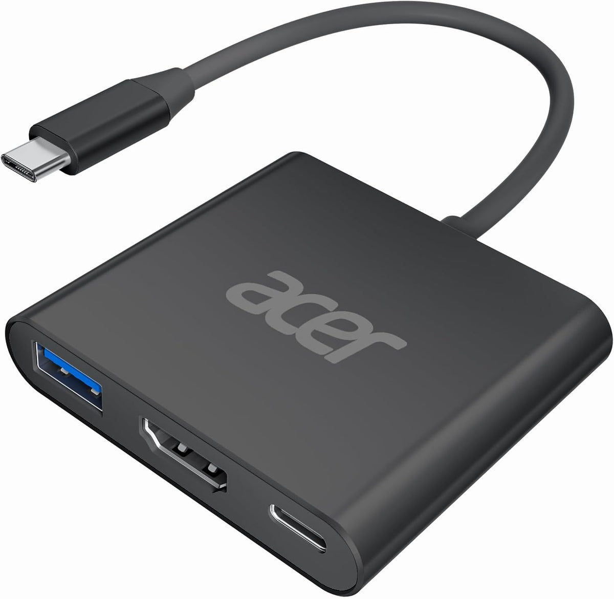 Acer USB C to HDMI Adapter, 4K USB C Hub with 100W PD for Laptop/Monitor/TV