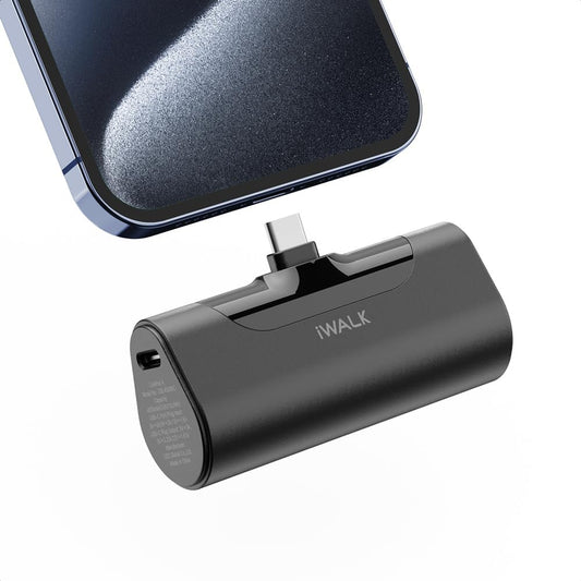 iWALK Portable Charger for iPhone 17/16/15 USB-C Small Power Bank 20W 4,500mAh Fast Charging Battery Pack Compatible with iPhone 15/16/17 Plus/17 Pro/17 Pro Max, Samsung Galaxy S25/S24/S23 Android