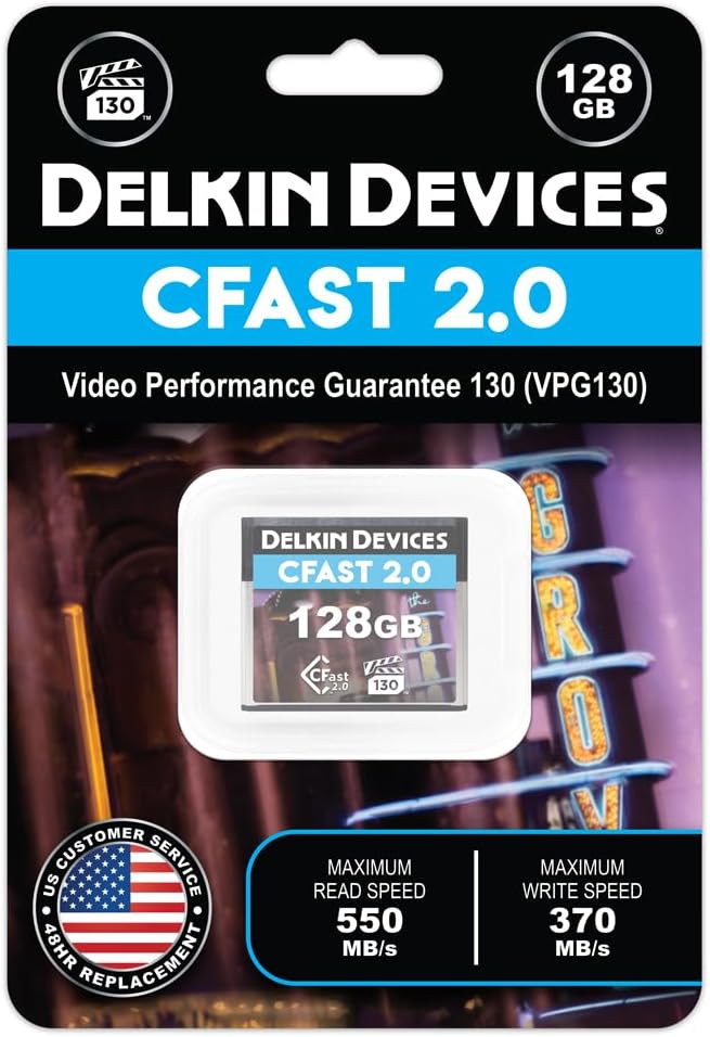 Delkin Devices CFast 2.0 VPG130 Memory Card (128GB)