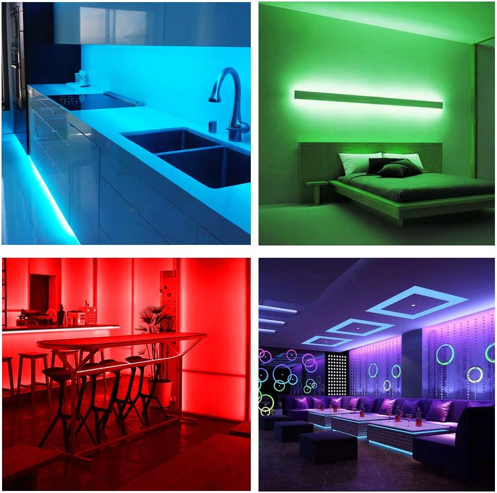 DAYBETTER Led Strip Lights 100 ft Smart with App Remote Control, 5050 RGB for Bedroom, Living Room, Home Decoration, Music Sync Color Changing for Room Party(2 Rolls of 50 ft)