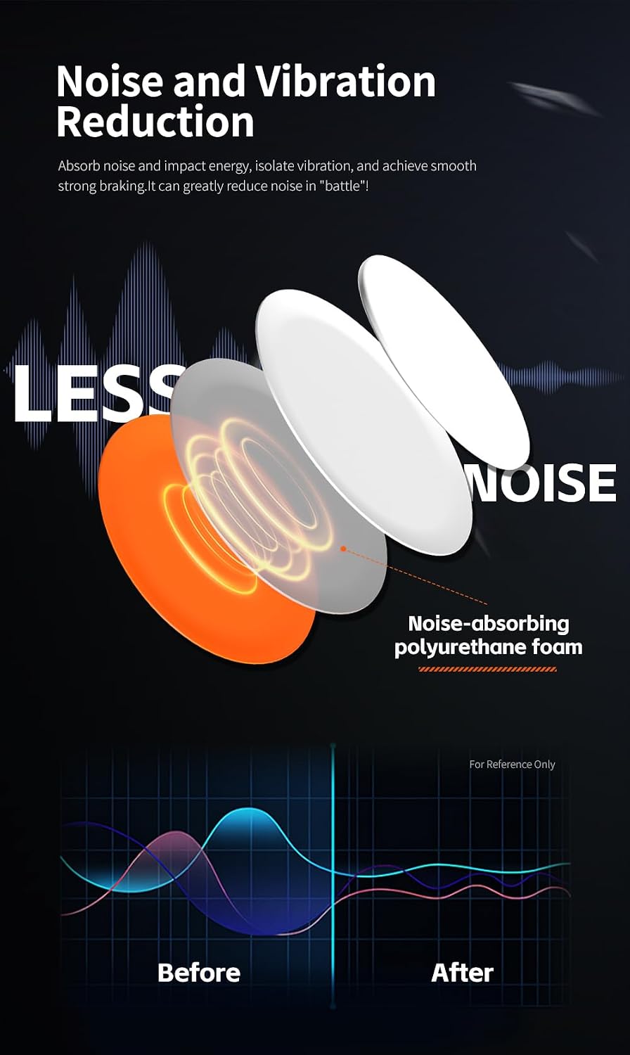 X-Raypad Titanium U9 Universal Dot Gaming Mouse Skates - Premium Quality, Durable & Quiet, Smooth Glide, Universal Compatibility for Gaming Setups (Ultra Big 8mm)