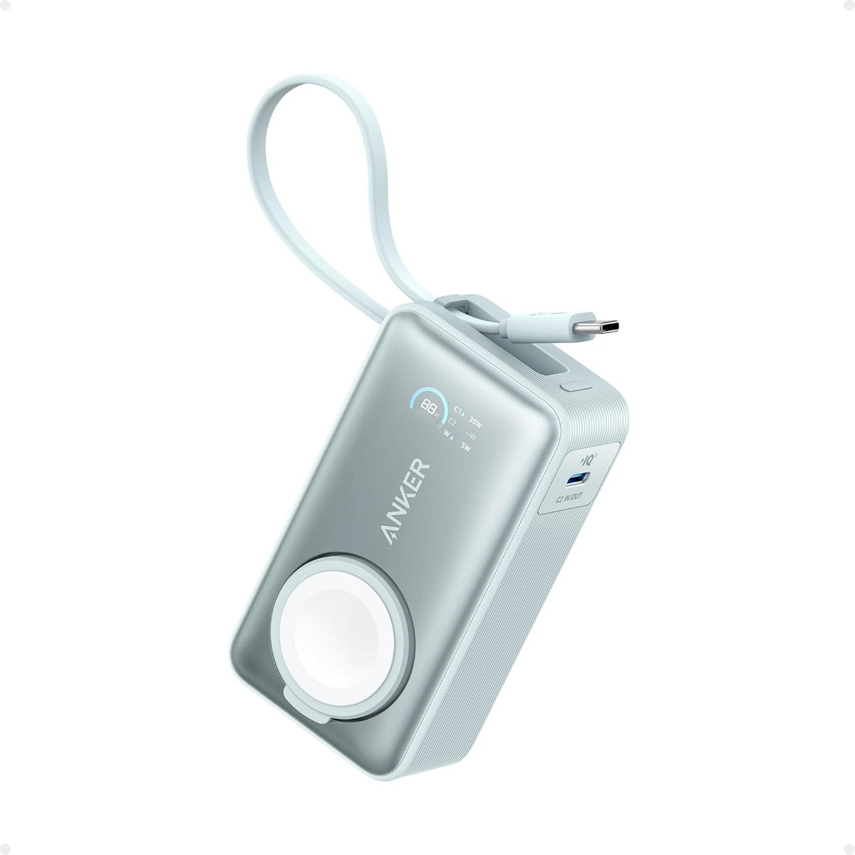 Anker MagGo Power Bank for Apple Watch, 10,000mAh 35W Max Portable Charger | Officially certified, for iPhone 17/16/15 series, Samsung, iPad, AirPods and more