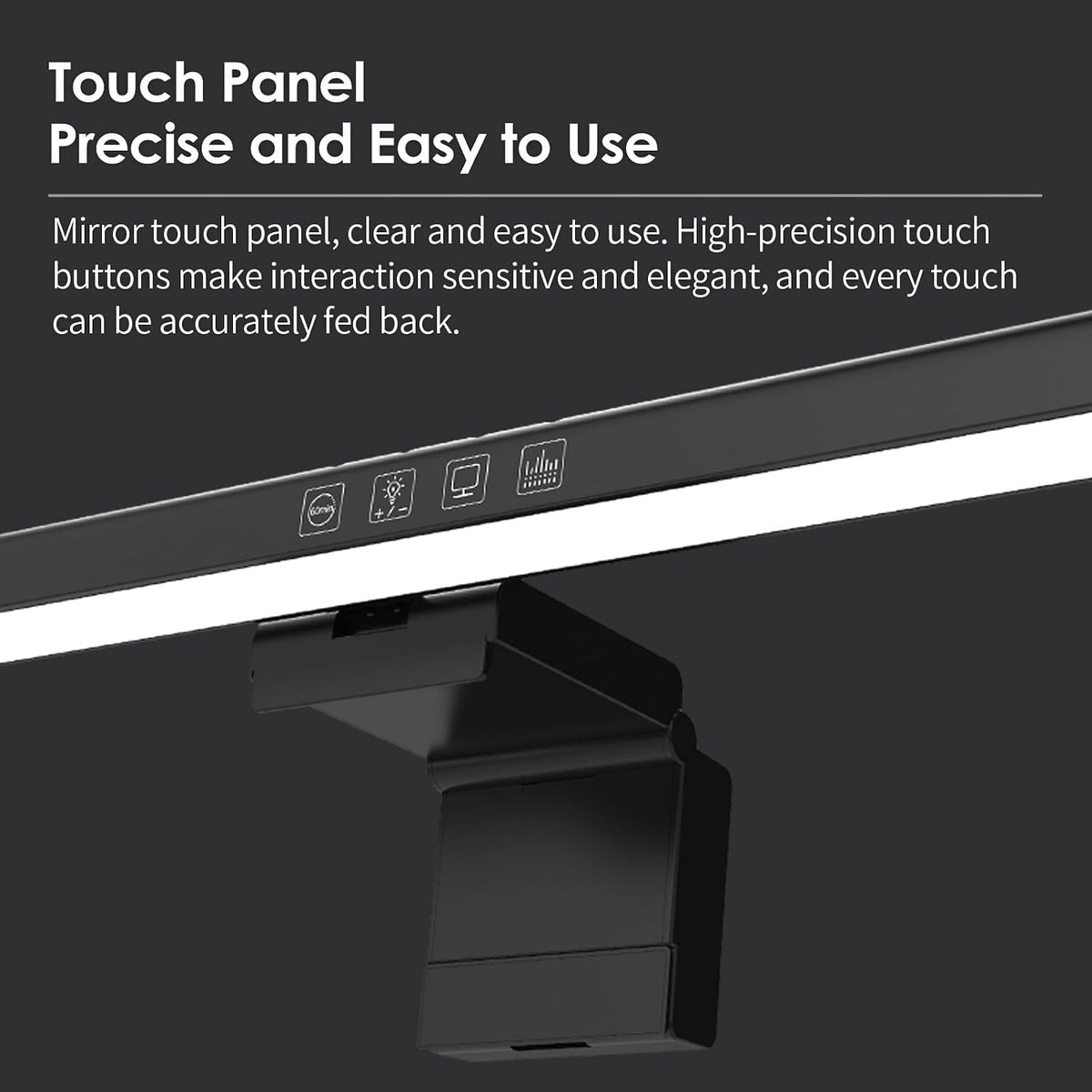 BY-J PC Screen Lamp with Remote Control, Adjustable Screen Light Automatic Dimming, LED USB Computer Lamp 15.7 in Monitor Light Bar Lighting for Office Gaming