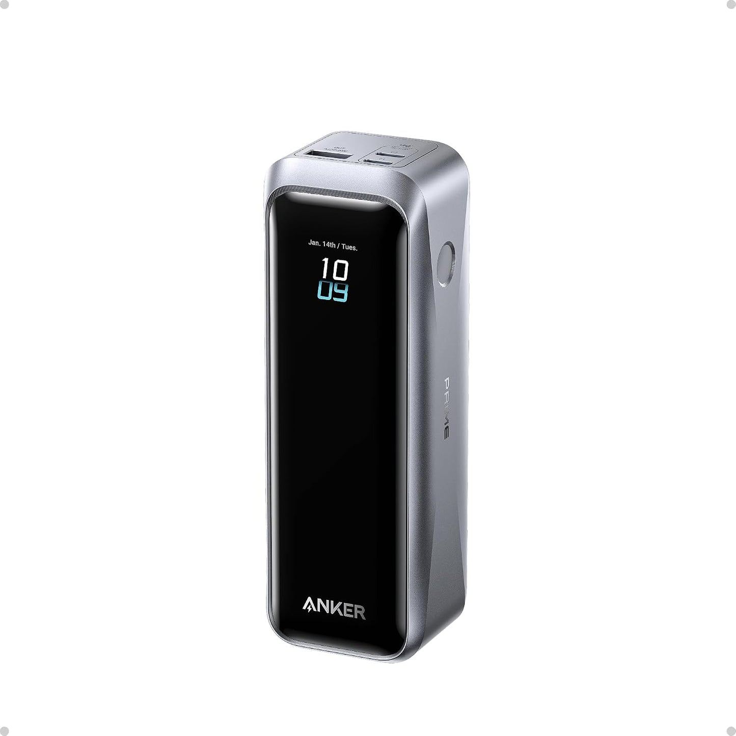 Anker Prime Power Bank, 20,100mAh 3-Port Portable Charger | 220W Max Output, Two-Way Charging, TSA-Approved, App Control, for MacBook, iPhone 17 / 16 Series (Base Not Included)