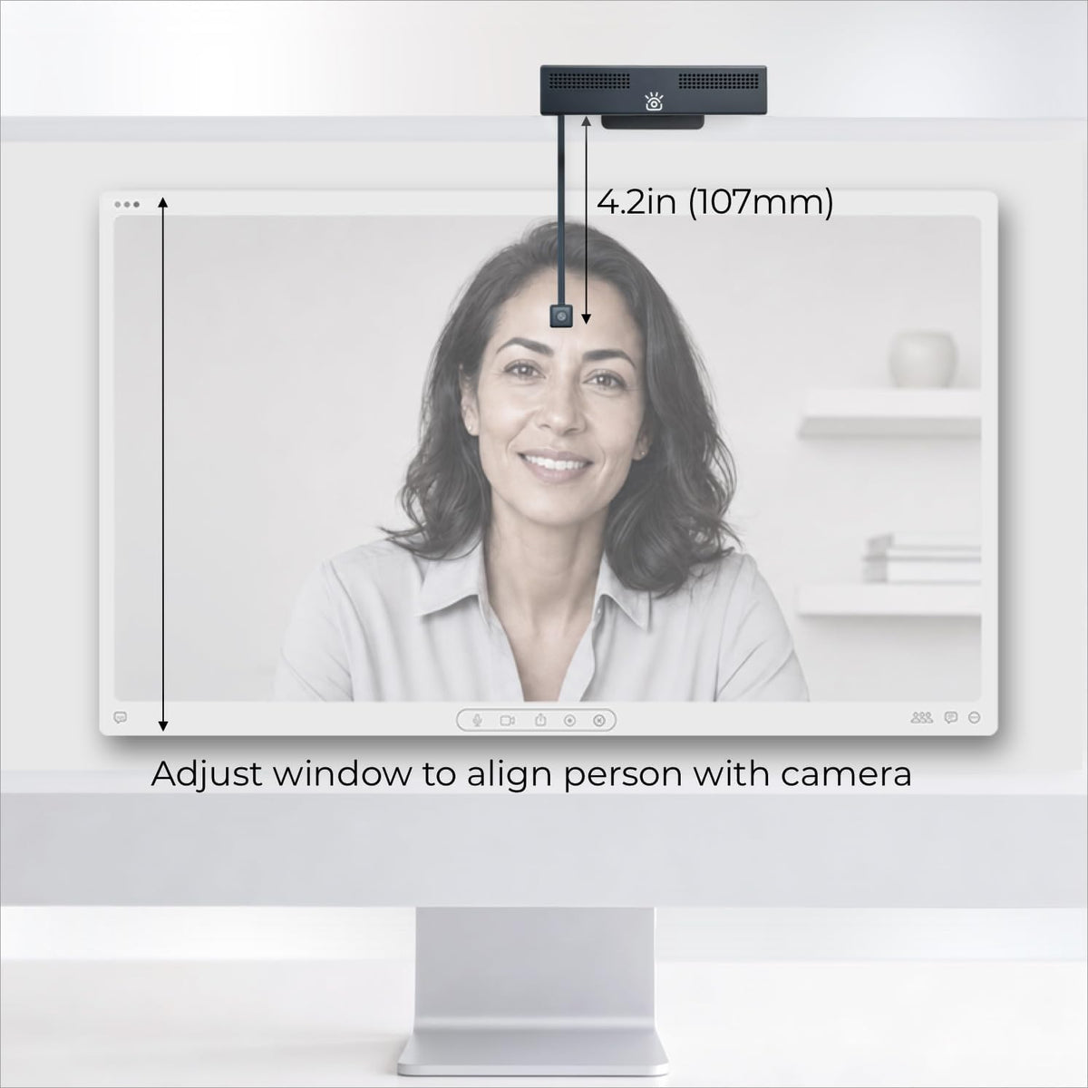 Pro 4K HD Webcam Eye Contact Camera for Desktop