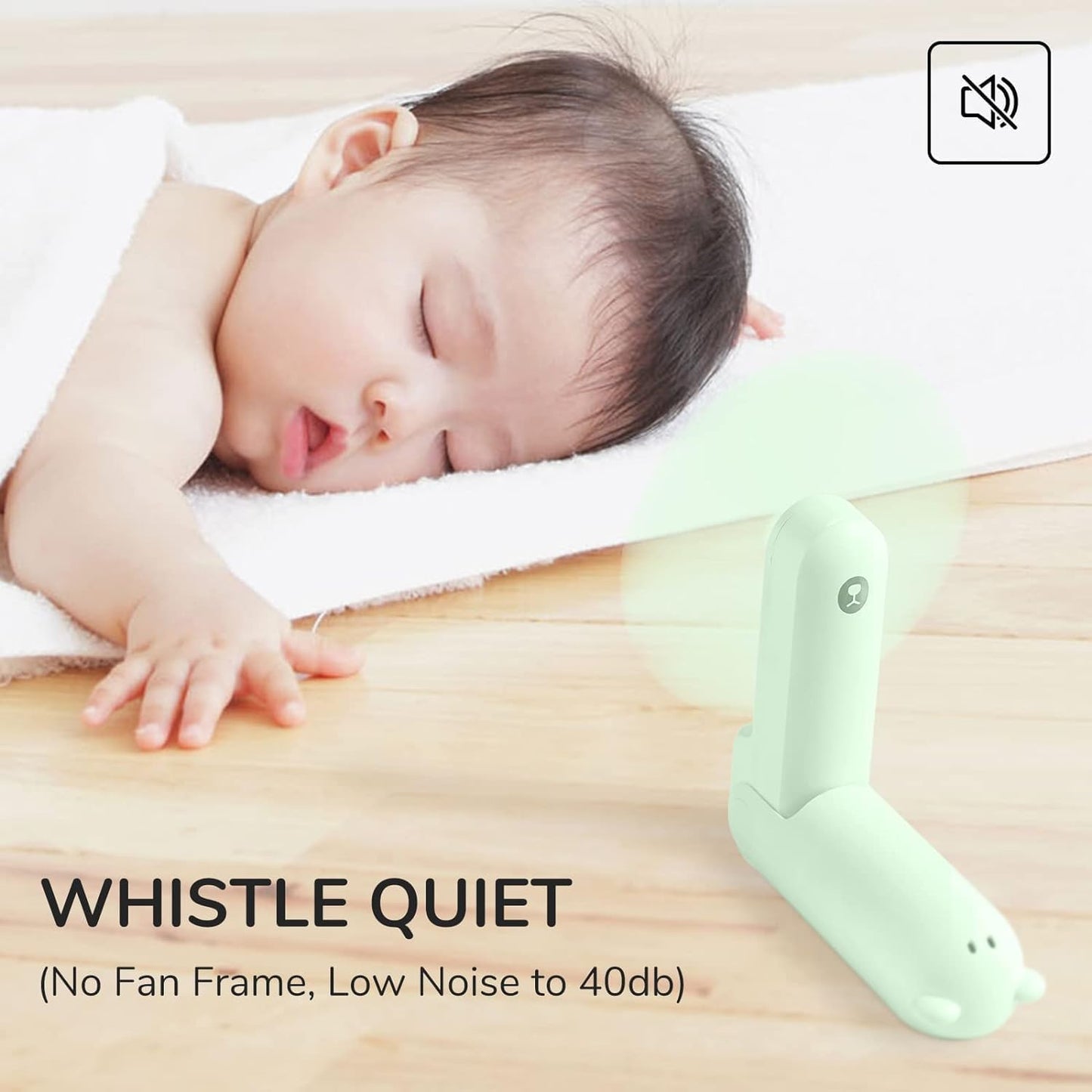 JISULIFE Handheld Fan 8 Plus: 40H Cooling & 4500mAh PowerBank & Flashlight | USB Rechargeable, Portable Pocket Size for Travel, Makeup, Concerts, Summer Gifts for Women(Green)