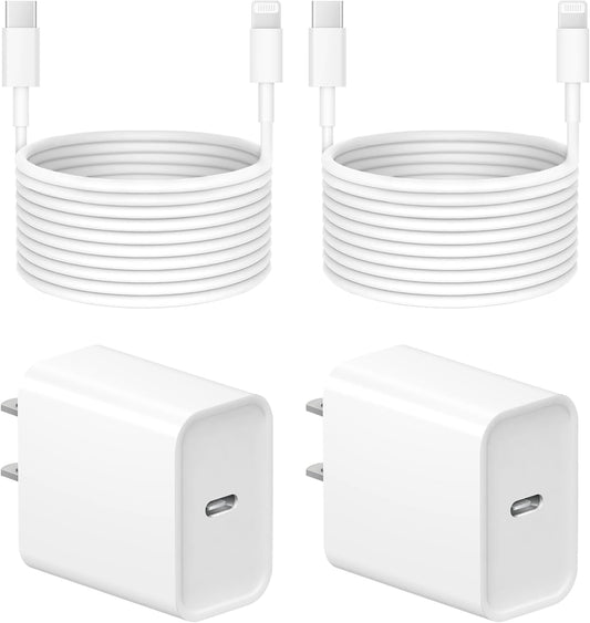 Extra Long 10FT iPhone 14 13 12 Charger Fast Charging 2-Pack | 20W Super Fast Charger with Long Fast Charging Cable for iPhone 14/13/12/11 Pro Max,14 Plus,Mini,Pro/XS/SE/XR/iPad