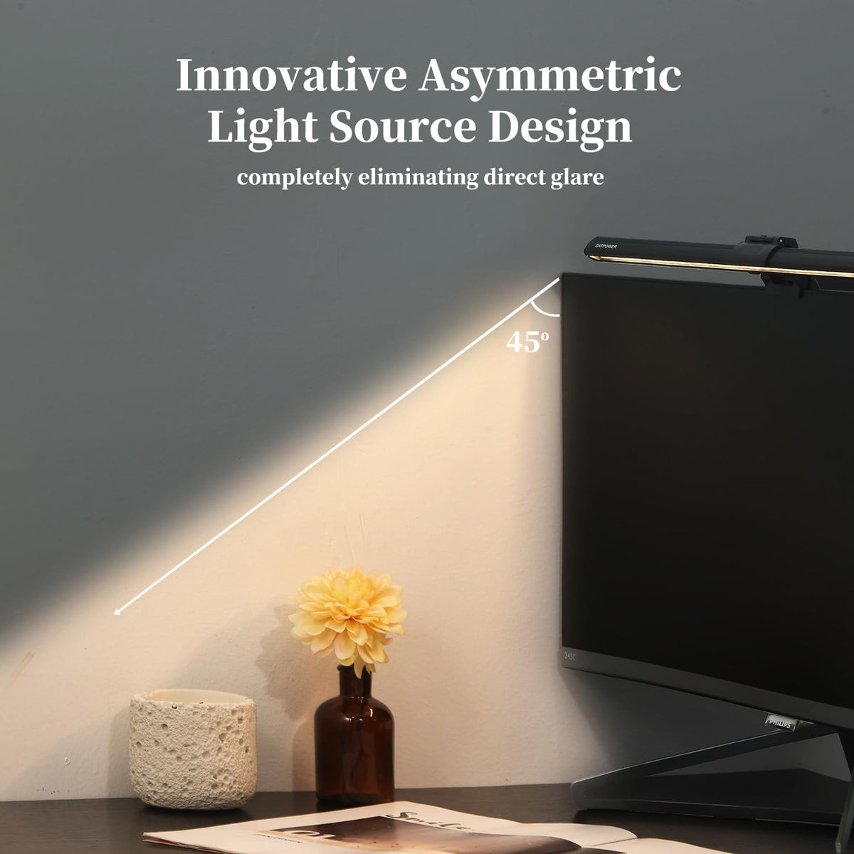CATPOWER Computer Monitor Light Bar, LED Screen Light