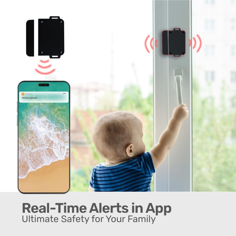 TMT ChowBOX IP56 Waterproof AIoT Remote Control Box & SN1 Wireless Smart Door Sensor, WiFi Window Alarm Sensor Bundle, Upgrade Gate Openers to Automatic Gate Openers with Complete Kit (App Compatible)