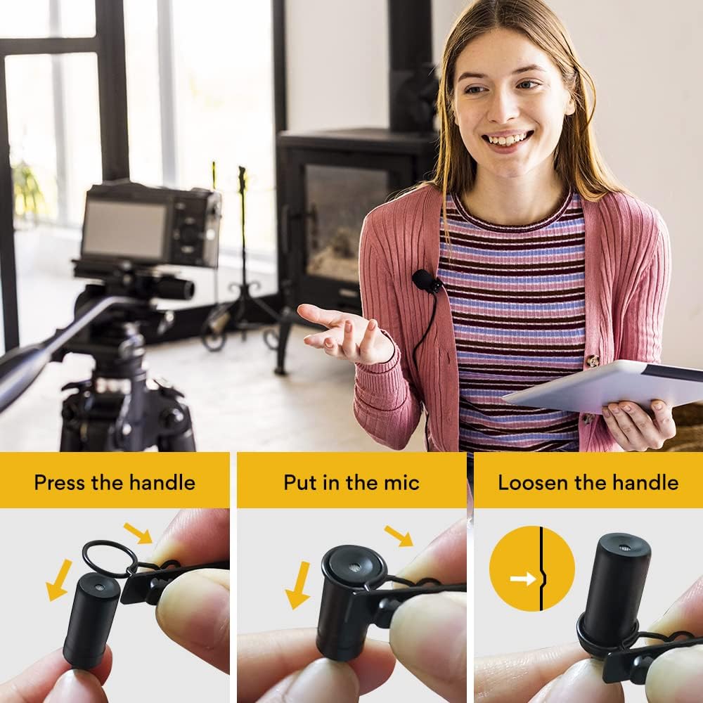 MAONO UL10 USB Lavalier Microphone, 192kHz/24bit for Interview and Vlogging | Omnidirectional, Plug &amp; Play for PC, Computer, Mac, Laptop, Conference Calls, YouTube Video, Dictation, Meeting, Recording