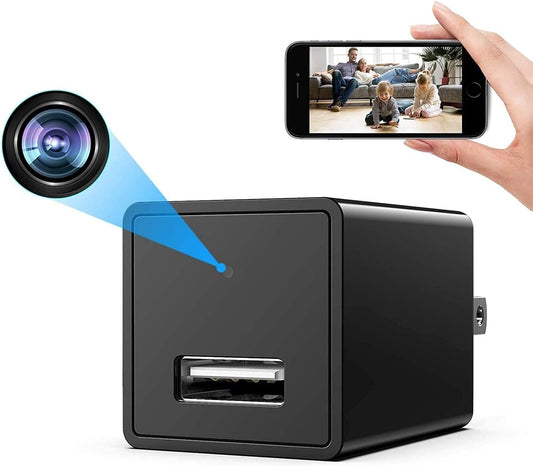 Wireless Smart Spy Small 1080P WiFi Camera Indoor Hidden Security Camera Baby Monitor Surveillance Security Cam Motion Detection with App Live Feed