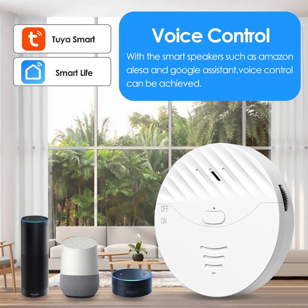 WiFi Window Alarm System, 4 Pack Glass Break Detection with Phone APP, 120dB Smart Alarms with Adjustable Vibration Sensor for Car,Home Security (4)