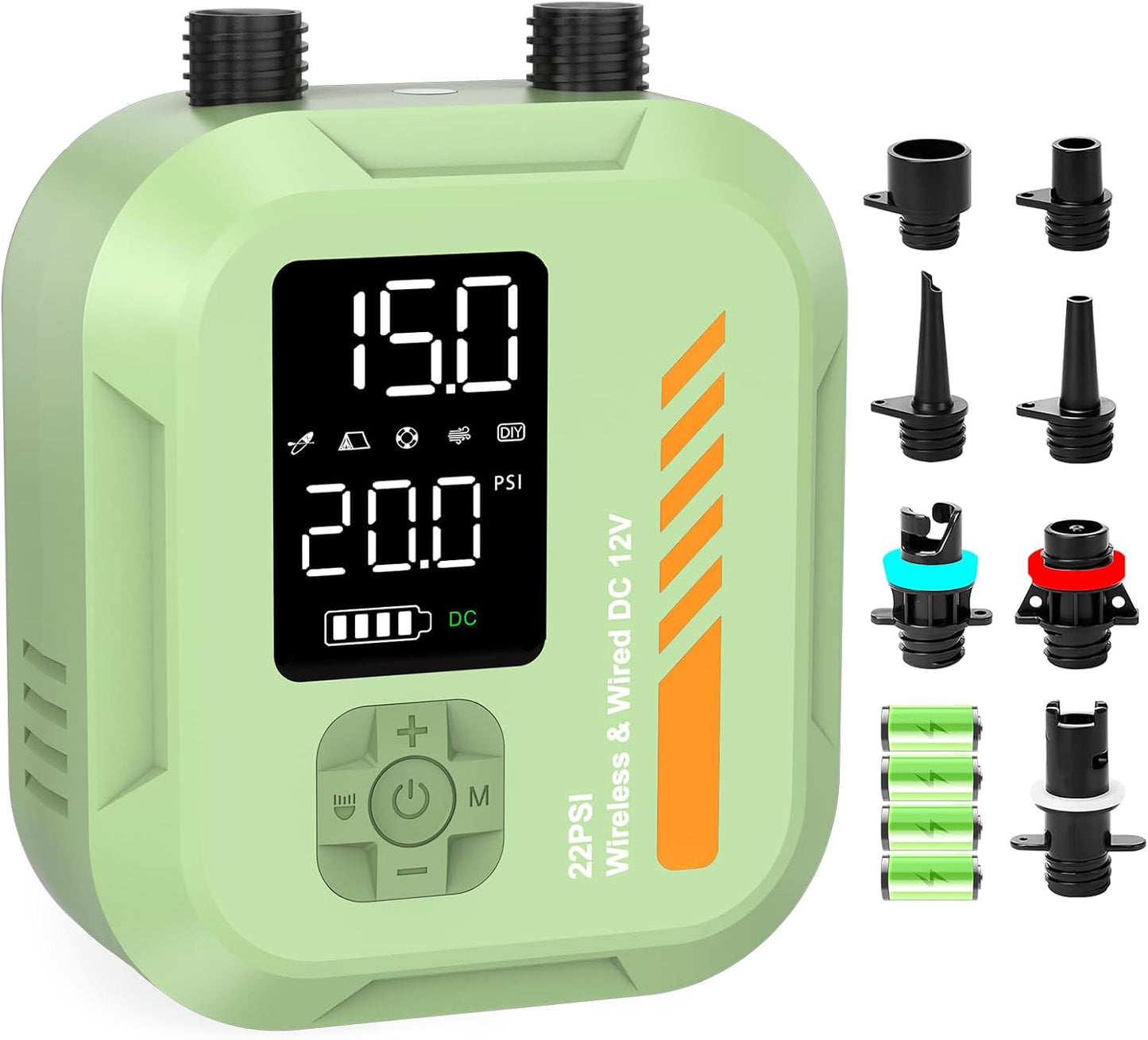 WEOLULI Paddle Board Pump Electric Portable,22 PSI SUP Air Pump,7800mAh
