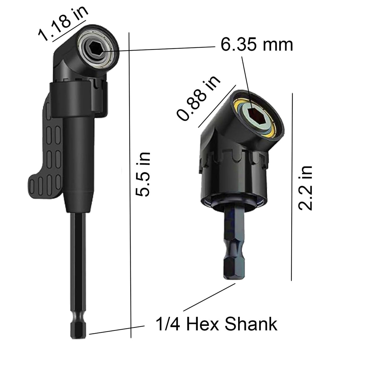 17Pcs Flexible Drill Bit Extension Set with Strong Magnetic Bit Holder, 105° & 360° Right Angle Drill Adapter, Rotatable Screwdriver Bits, for Tight Spaces DIY