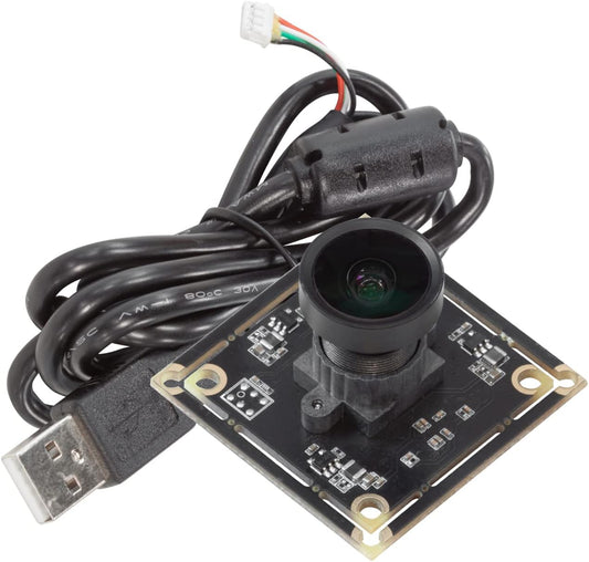 Arducam 5MP Wide Angle USB Camera for Computer, 1/4" CMOS OV5648 Mini UVC USB2.0 Video Webcam with Microphone, with 3.3ft/1m Cable