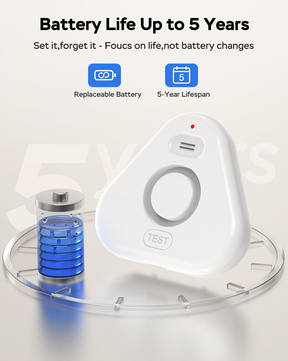 Water Detector Sensor,Water Leak Detectors for Home with App Alerts,Water Alarm with 120db Adjustable Alarm,500ft Transmission for Basement, Bathroom, Laundry, No Hub Required (Support 2.4G)