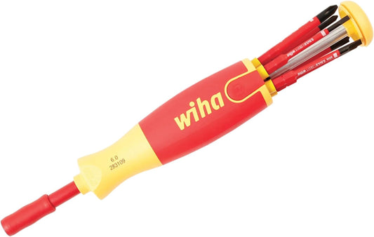 Wiha 28393 7 Piece Insulated SlimLine Ultra-Driver Blade Set Slotted, Phillips | Slotted, Phillips