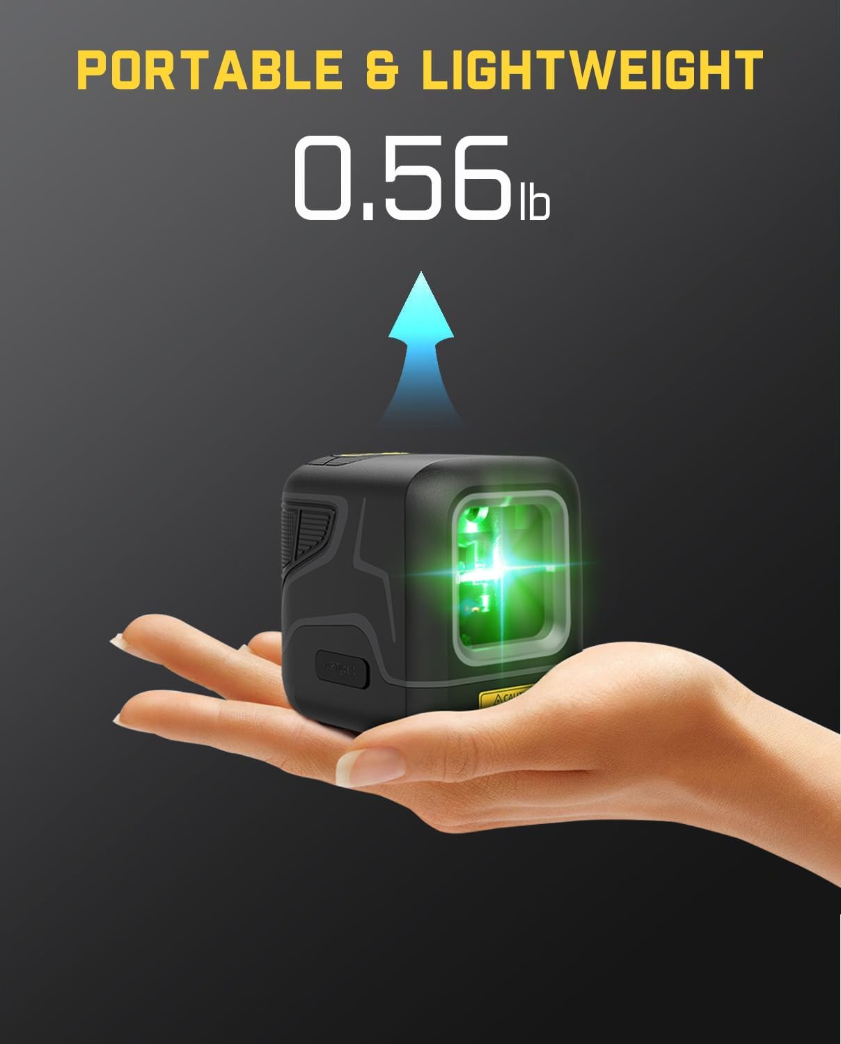Fanttik D2 Pocket Green Laser Level for Picture Hanging and Home DIY | 100 ft Self-Leveling Cross Line, Type-C Rechargeable, Rotatable 360 Degree, Pulse Mode, Magnetic Bracket, Carrying Pouch